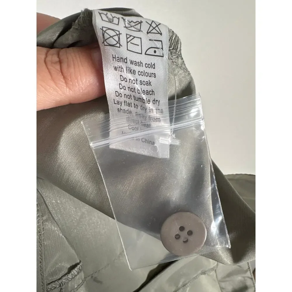 Lioness NEW Miami Vice Pants Size XL (US 10) Sage Green Cargo - Picture 10 of 11